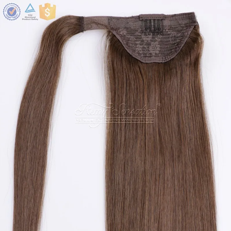 Russian human remy hair extension hair ponytail