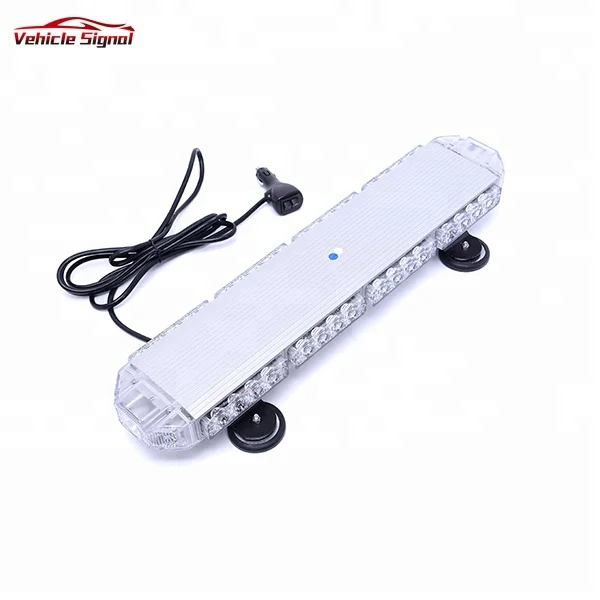 Factory sale Red Led ambulance light bar Low Profile Police Warning Led Lightbar with siren speaker