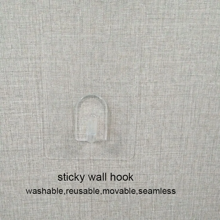 Eco-friendly Feature Seamless Removable No Residue Plastic Vacuum Hanger Adhesive Suction Cup Hook