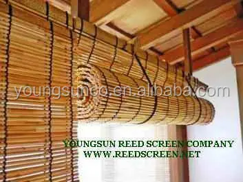 Natural reed screen for window curtain