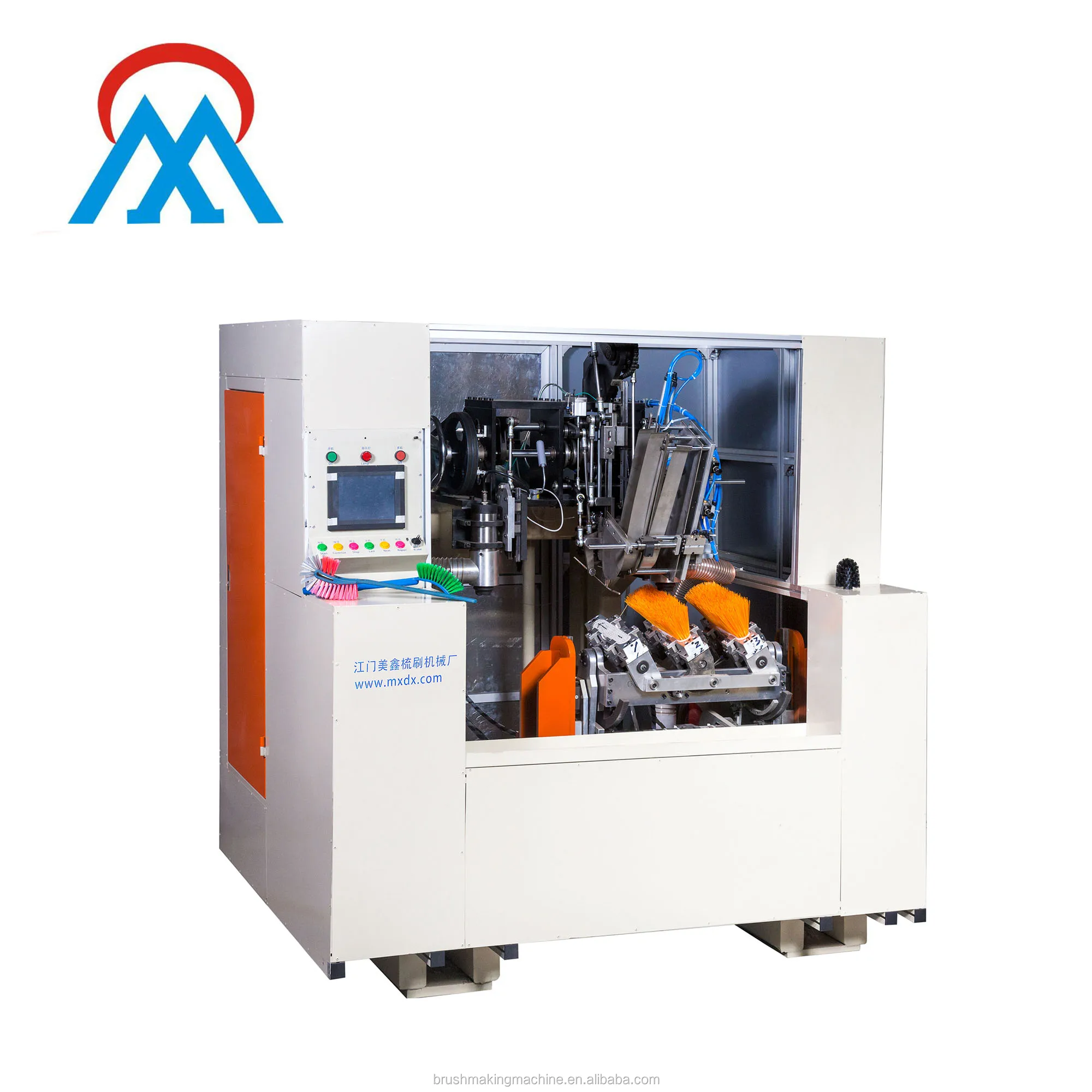 High Speed 5 Axis 3 heads CNC Drilling and Tufting Brush Making Machine/Broom Making Machine (2 drilling and 1 tufting)