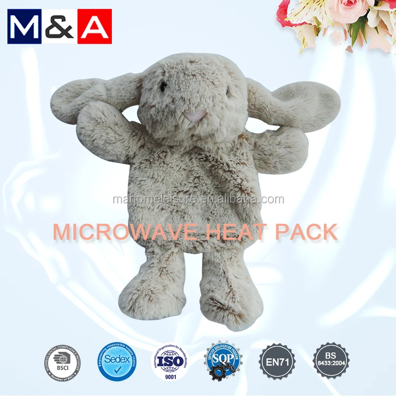 Microwaveable Plush animal toy heat packs