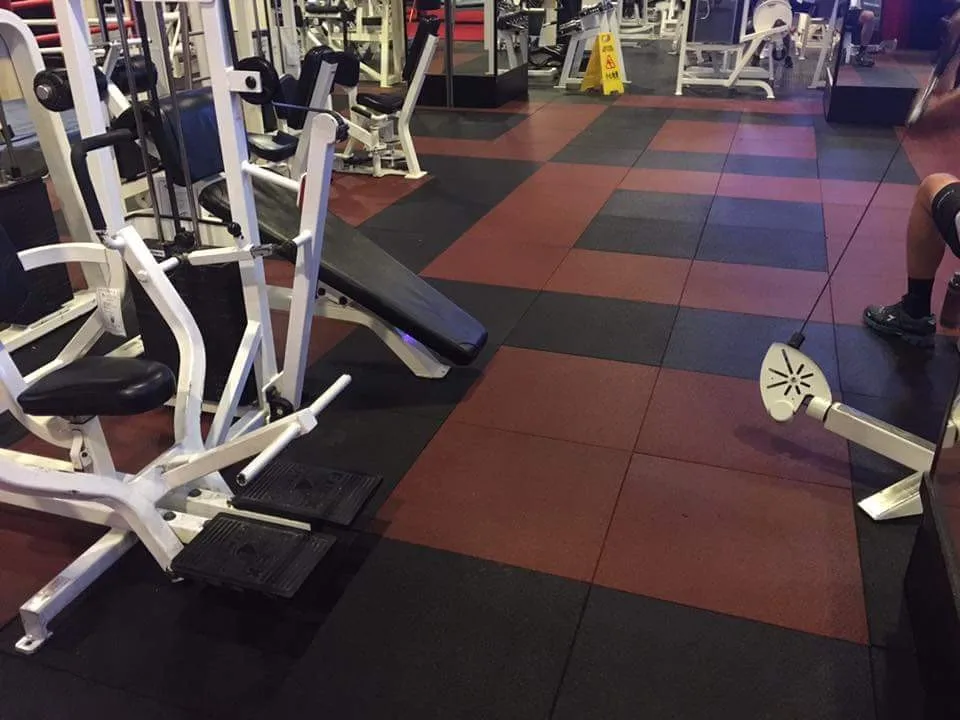 Recycled rubber flooring bricks for gym/ gym ruber flooring  mat