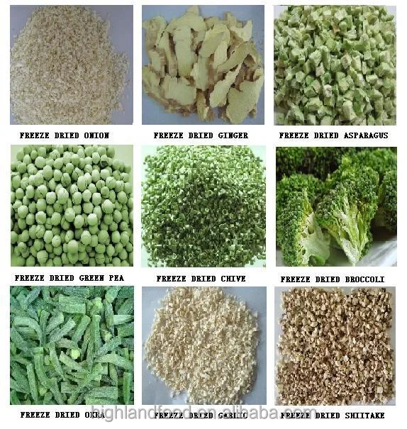 Freeze dried broccoli