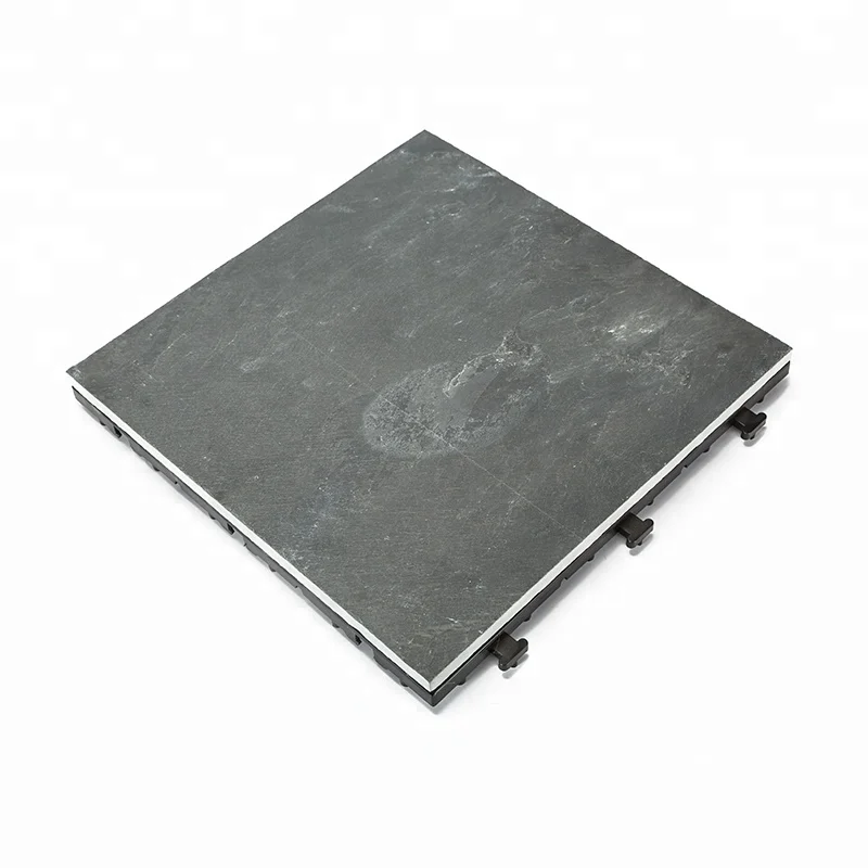 DIY easy installation natural slate decking tile for outdoor