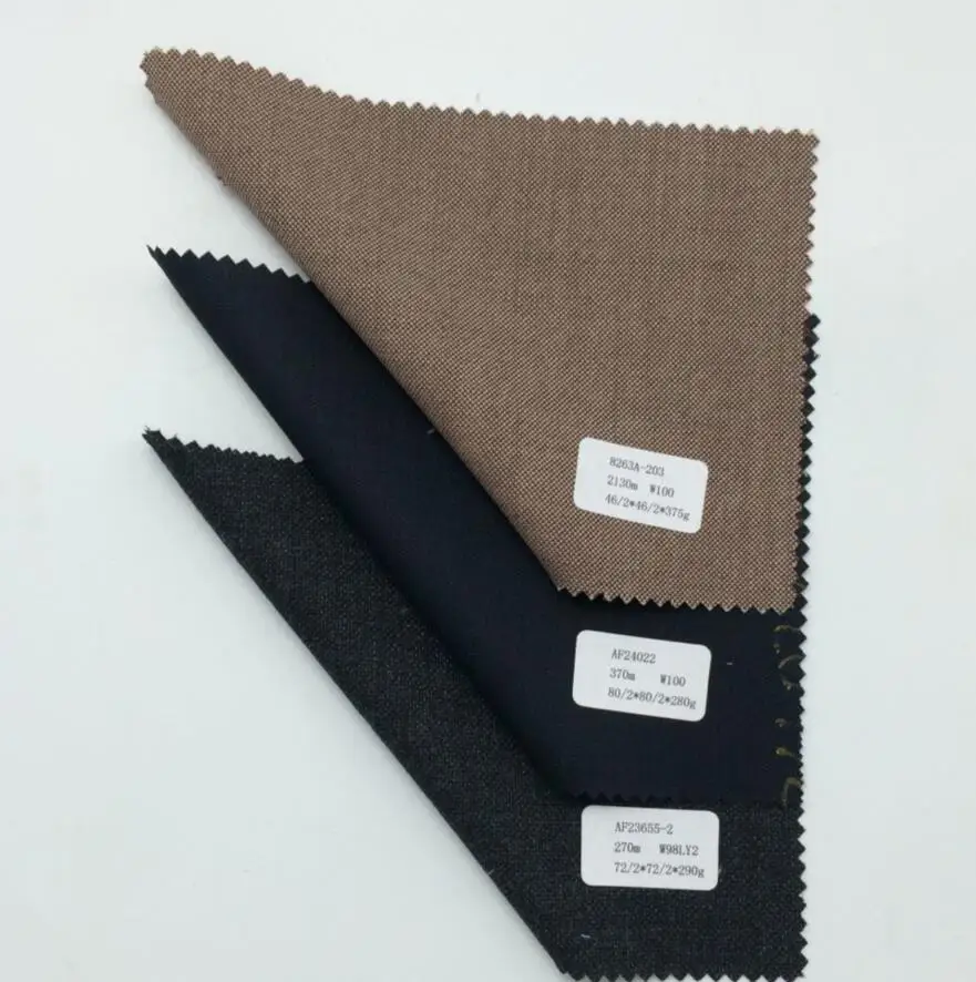 Чистая шерстяная причудливая ткань для мужских костюмов