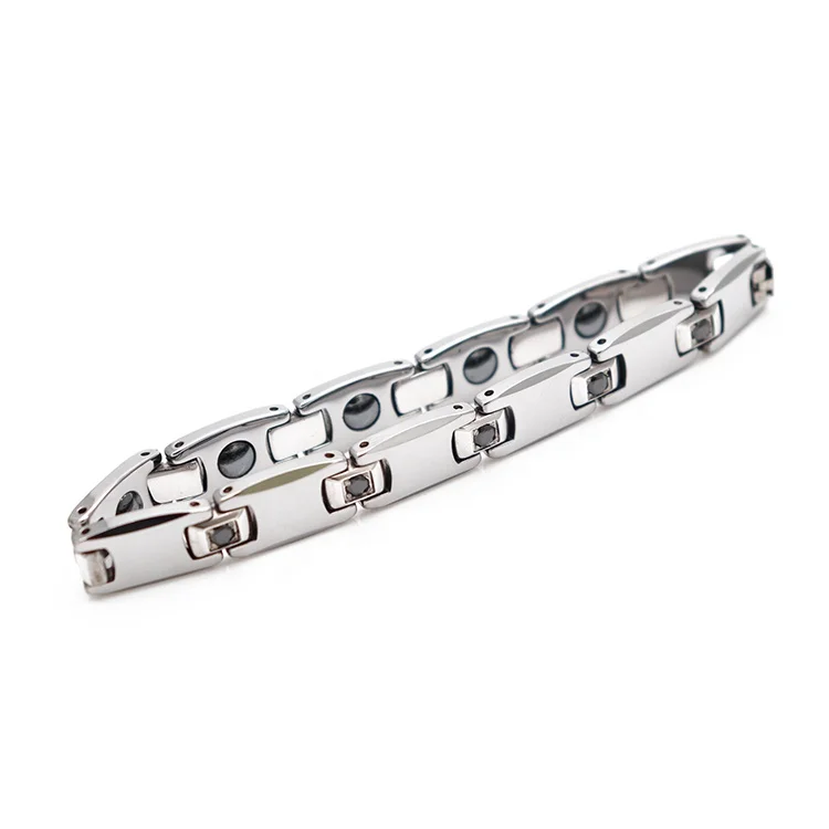 Classical design tungsten couple bracelet,magnetic tungsten bracelet