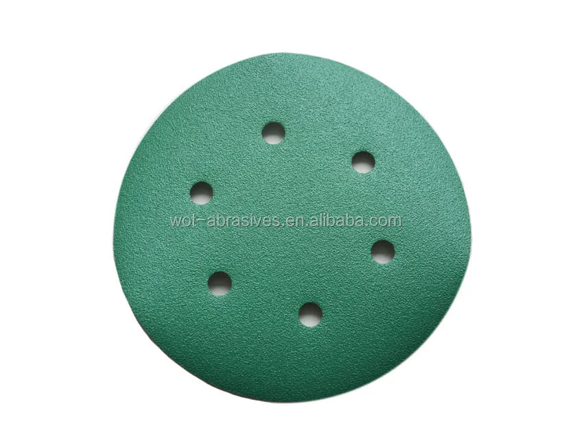 
8 Holes 6 Inch Round Aluminum Oxide Abrasive Sanding Disc For Polishing 