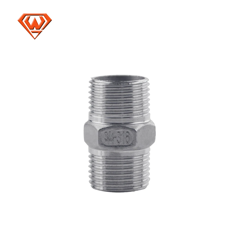 NPT Thread Hex Nut Pipe Nipple Stainless Steel Female Male Reducing Hexagon Pipe NIpple