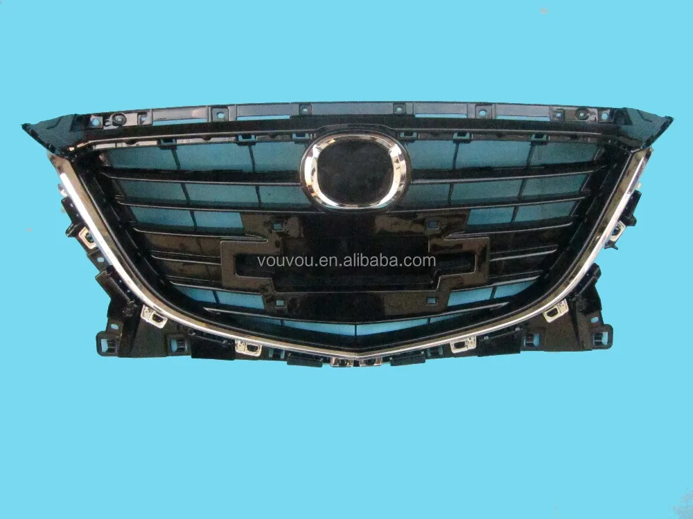 High quality accessories car accessories BKD2-50-712 front bumper grille assembly for new mazda 3 Axela 2014 model