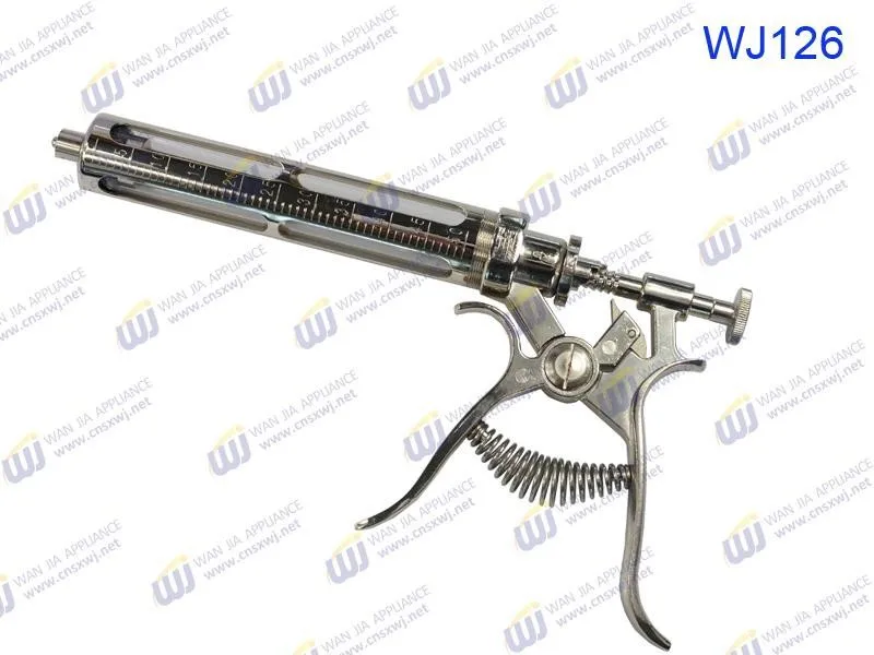 30ml, 50ml Veterinary Semi-Automatic Metal revolver syringe gun
