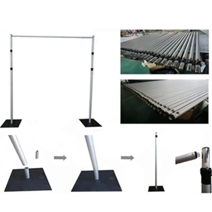 Wedding Decoration of Adjustable Aluminum Pipe Drape Backdrop Stand