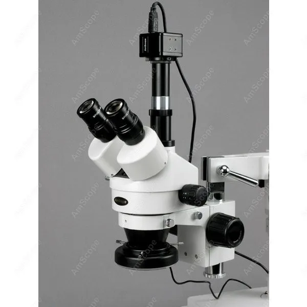 
AmScope Supplies 3.5X-90X Trinocular Stereo Microscope with 4-Zone 144-LED Ring Light 