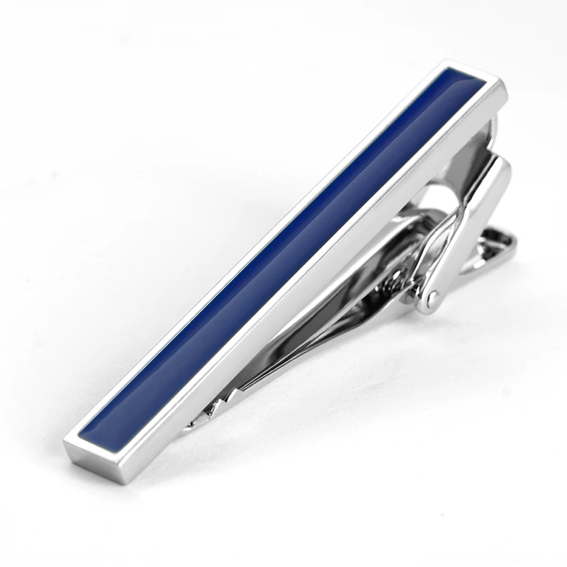 Navy blue enamel bar tie bar clip aircraft men tie clip
