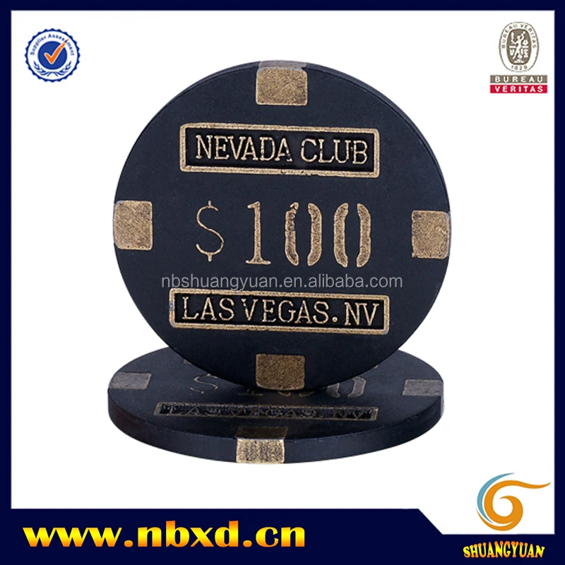 16g Nevada Club Las Vegas Metal Poker Chip