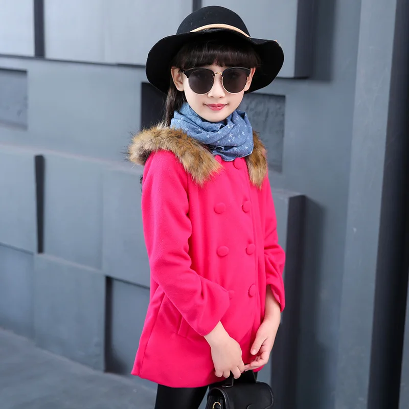 Wholesale new style fashion personality kids woolen jacket high quality children jacket