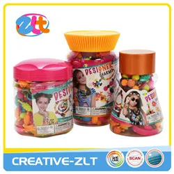 Пластиковые красочные детские бусины на шнуровке «сделай сам» для девочек