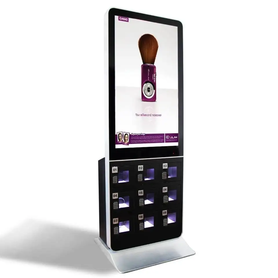 Big size 55 inch touch screen charger LCD digital signage for mobile phone