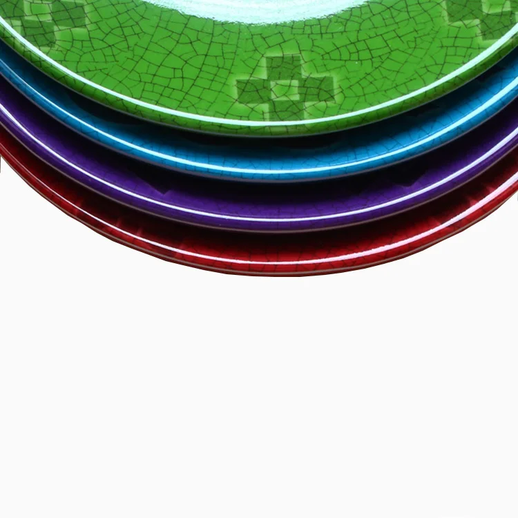 Изготовленная на заказ печатная небьющаяся посуда антиквариат тарелка для посуды