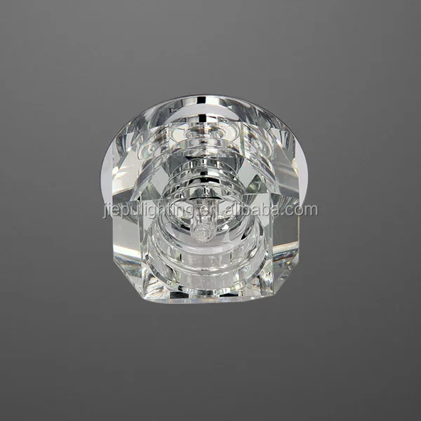 
modern octagon multi color K9 ceiling light crystal downlight with G9 G4 lampholder 