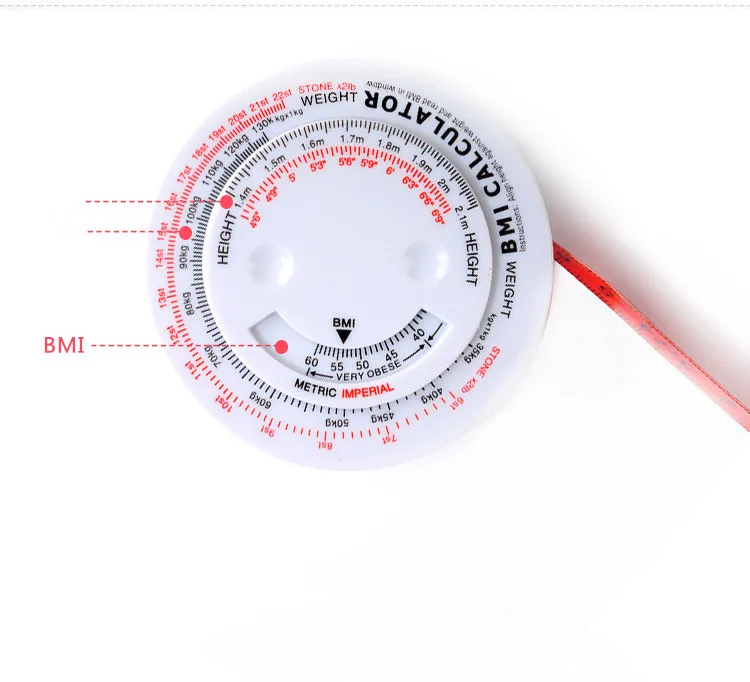 Изготовление на заказ Печать логотипа дешевые горячие продажи bmi рулетка