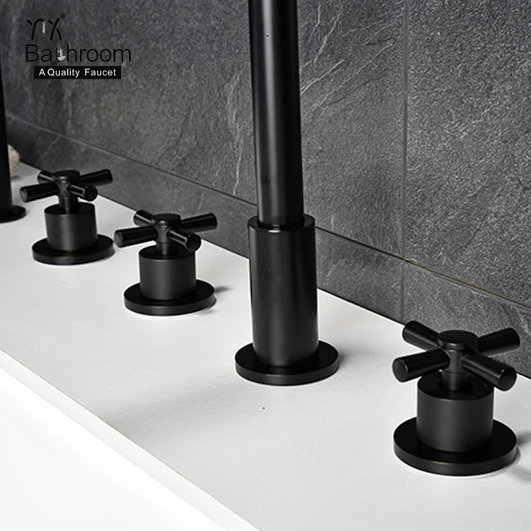 
Kaiping faucet high quality copper matte black bathtub filler faucet and shower bathroom taps faucet bathroom tapware 