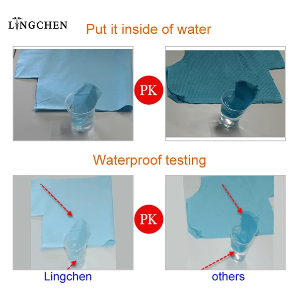 Hot!!! New Waterproof Medical equipment Disposable Dental Bib