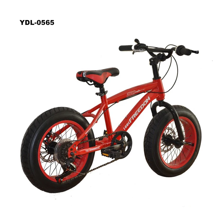 New model children bicycle 16 inch carbon steel fat bike tire child bike