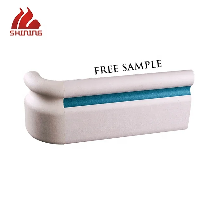 Nursing home corridor bump rails PVC corridor security against the wall railing