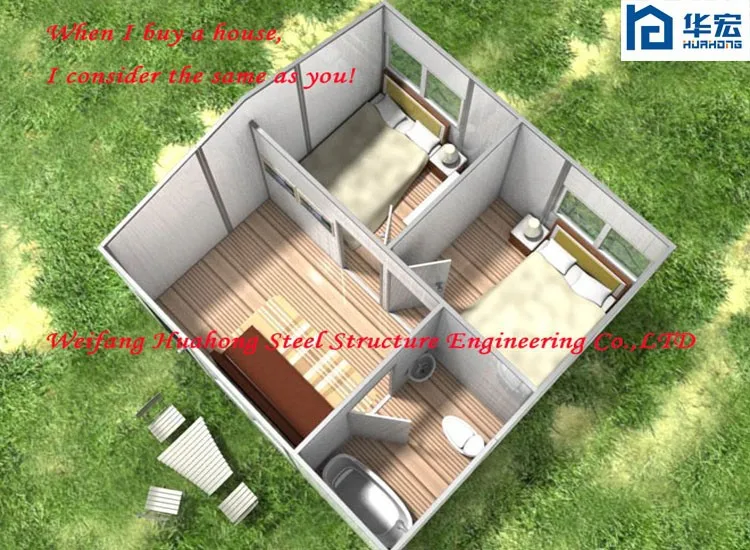 Portable mobile sandwich wall panel prefabricated houses