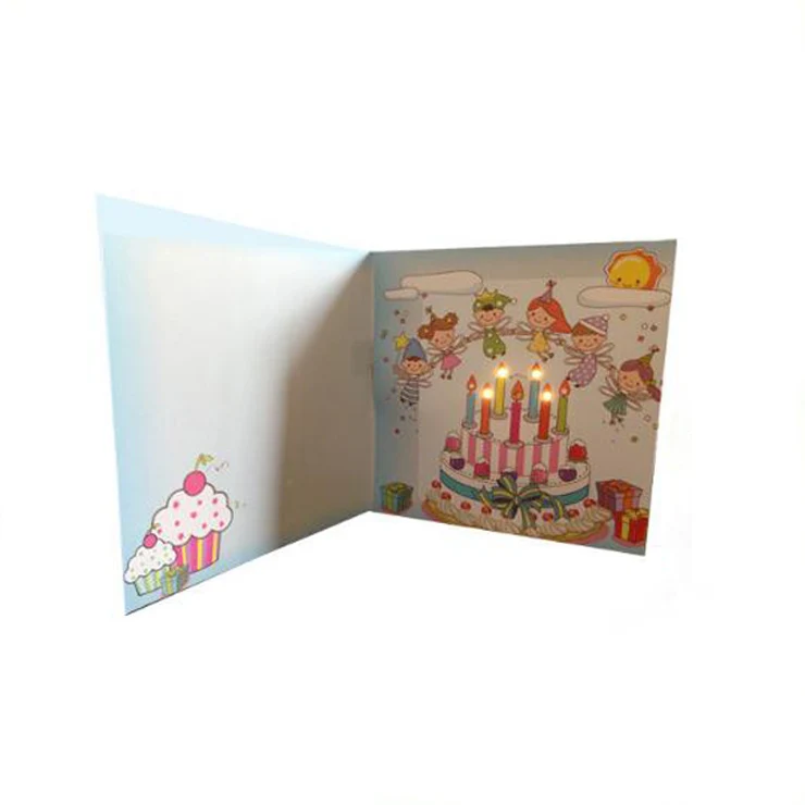 Custom  Unique Electronic Musical Audio Greeting Card Music Singing Birthday Cards