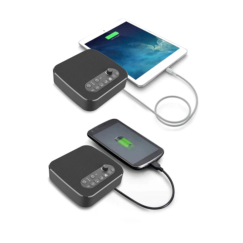 White Noise Sound Machine with7 Unique Non-Looping Fan 2019 Most Popular Portable Sleep aid