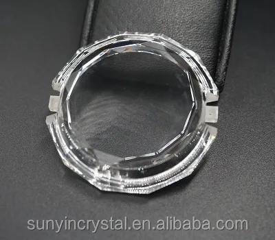 
Sapphire crystal watch case cover glass Watch box with diamond cut 2020 facet 