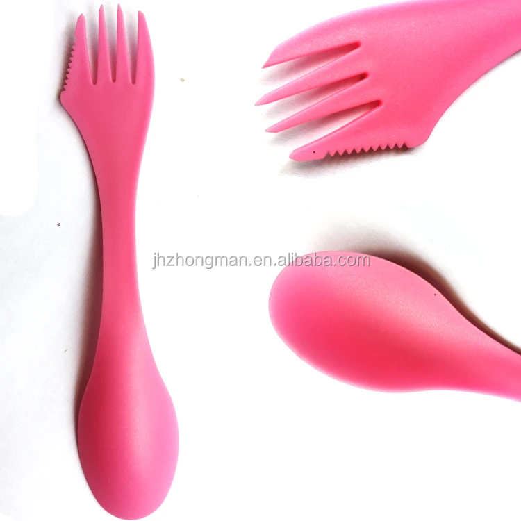 
Multifunctional High Quality Fashionable Travel Camping PP Three-sets Spoon Fork Knife 