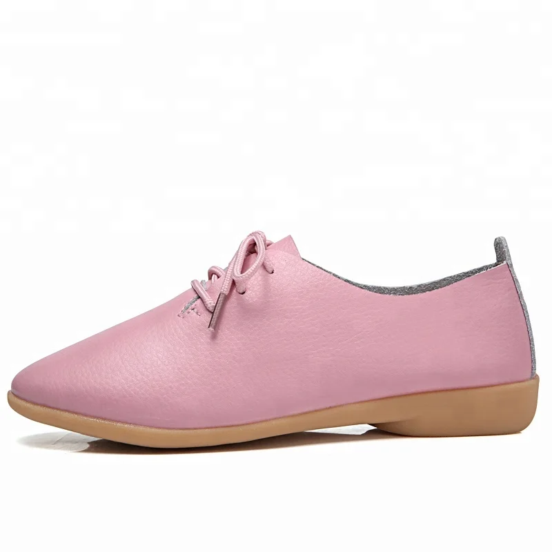 High quality multicolor genuine cow leather woman driving flats uniform shoes lady women high quality fashion casual shoes