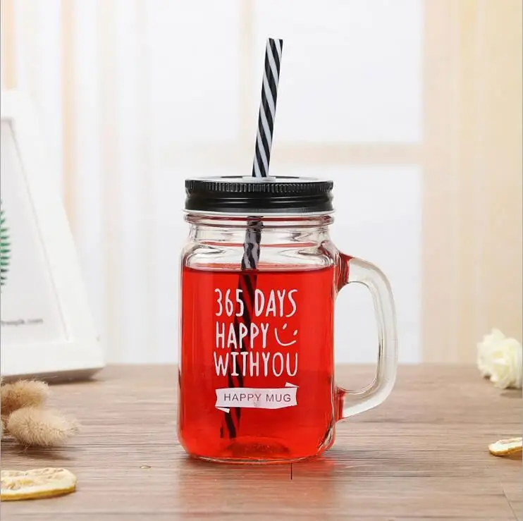 12oz to 20oz Single Wall Wholesale Plastic Mason Jar for Hot Drinks with Aluminium Lid