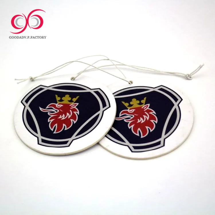 OEM manufacturer make funny hanging paper car vent clip air freshener organic unique scents
