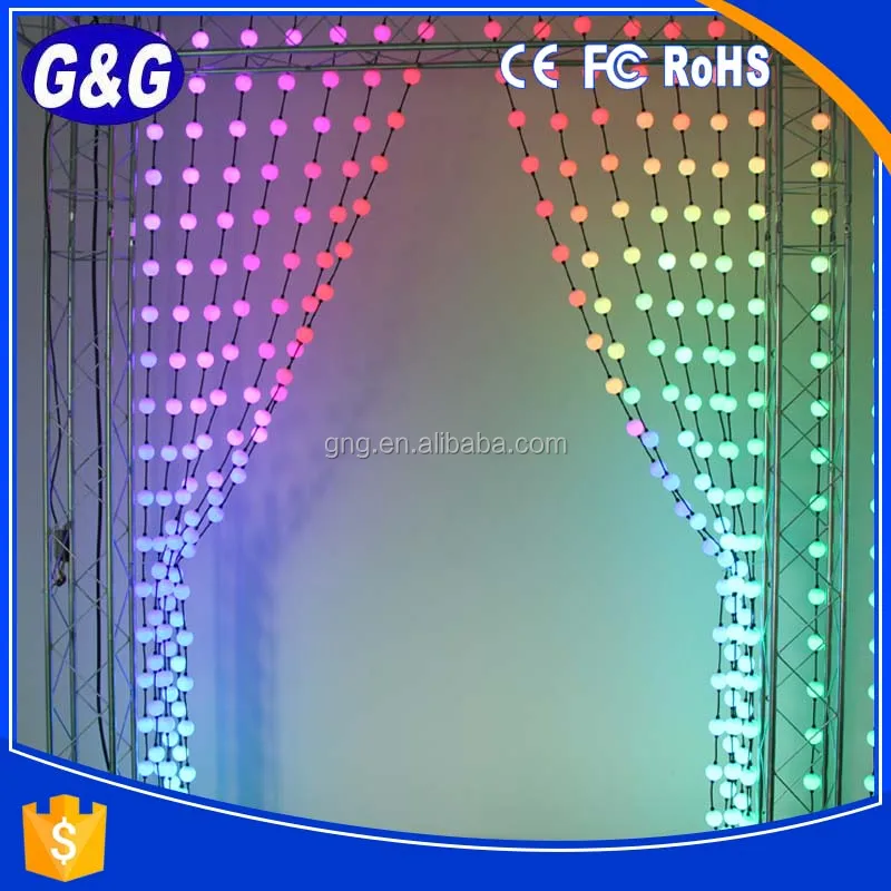 Waterproof full color dmx rgb led ball hanging ball light