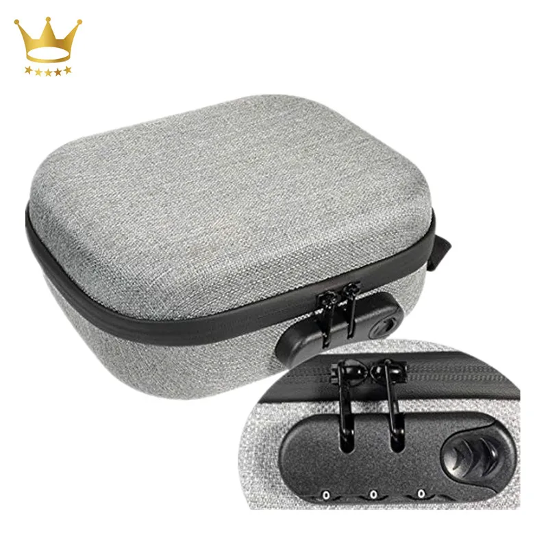 Fashion Lockable EVA Hard Smell Proof Carrying Case with with Handle