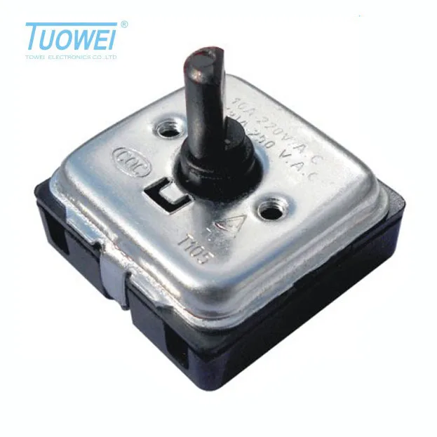 Tuowei band direct supply 13A powerful steel housing Item No.:B3400-124 5 Position 4 speed Heater Rotary Switch