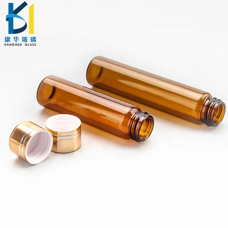 Factory Produces Mini Amber Glass Bottles Amber Glass