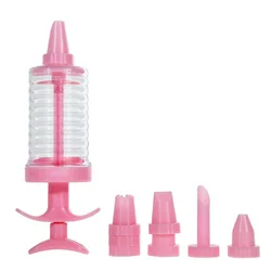 NEW! Icing Cake Decorating Tool Set - Piping Syringe Tools + 8 Pcs Nozzles