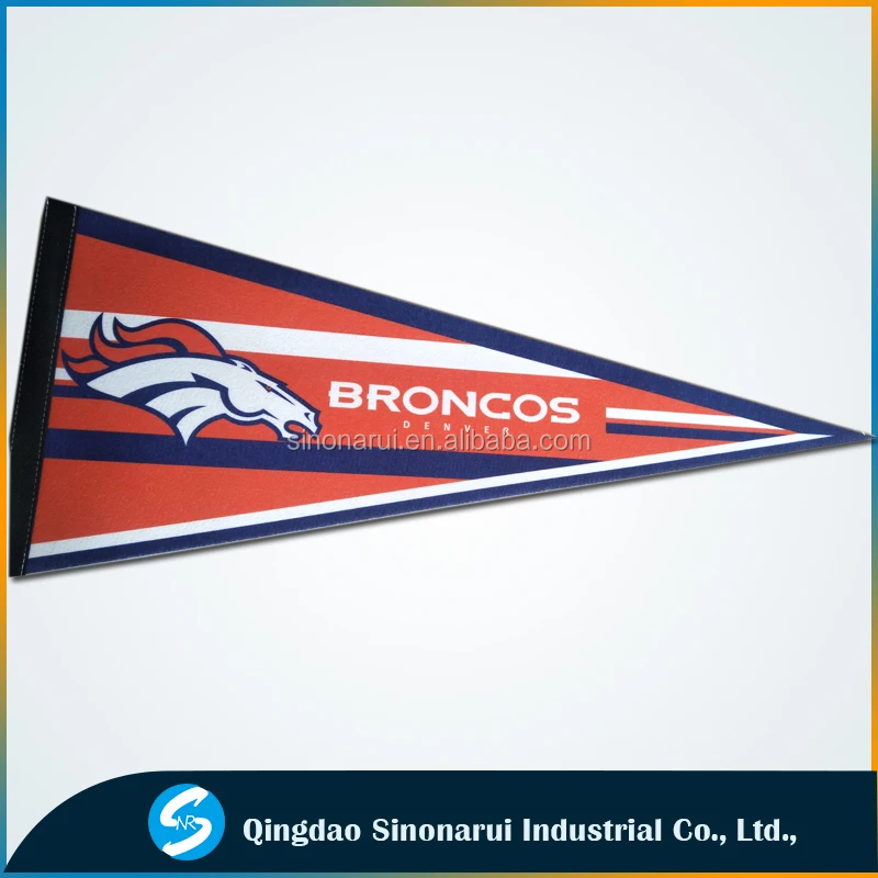New products football collectibles 12*30 inches Denver football Broncos pennant