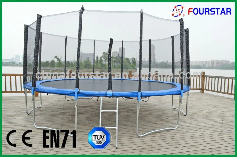 Rectangle Trampoline with Net Enclosure