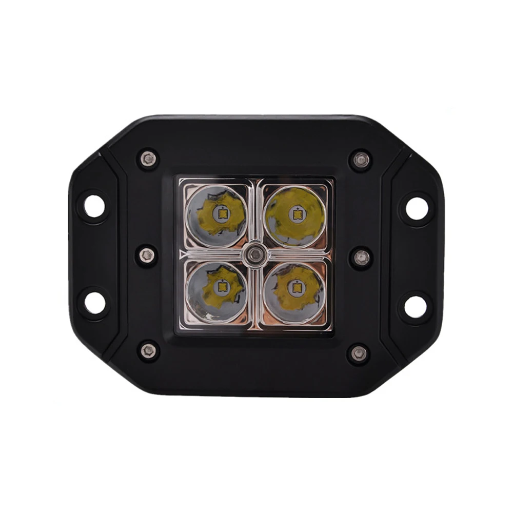 Flush Mount 3' 12w LED parking truck led fog light for Jeep Ford automobile and motorcycle lighting