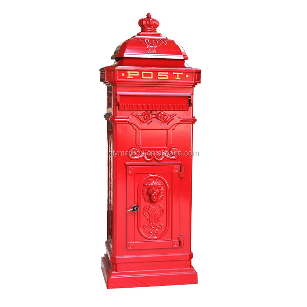 Beauty colourful cast aluminium mailbox post box letter box for sale from China supplier
