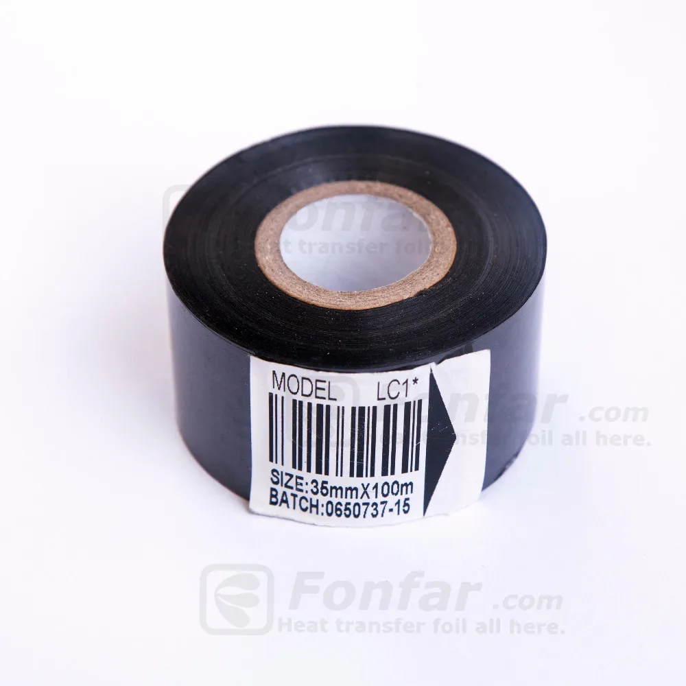 35mm * 100m LC1 New Black Hot Foil Printing Roll for HP241G