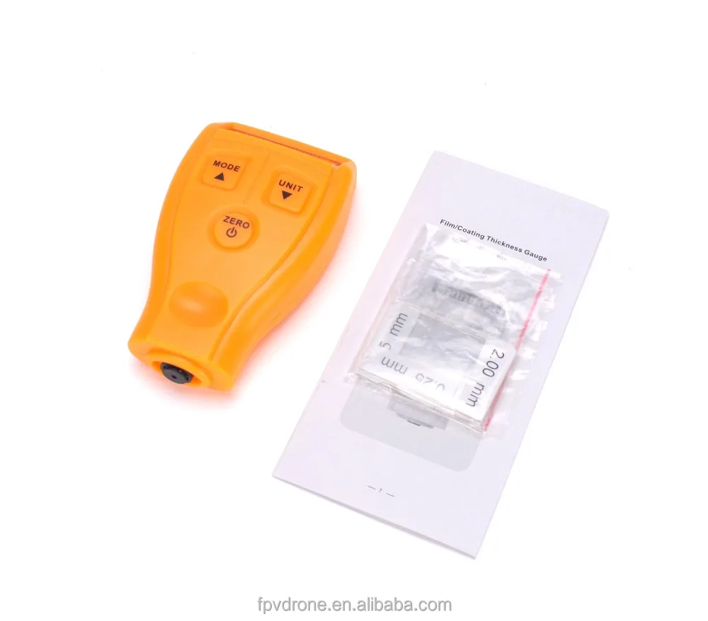 Mini Portable Film Coating Thickness Gauge Digital Automotive Coating Ultrasonic Paint Iron Thickness Gauge Width Measure Meter
