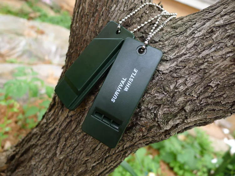 
NEW Army Green Portable Outdoor Survival Whistle 3 Holes Tactical Whistled High Quality Survival Whistle 