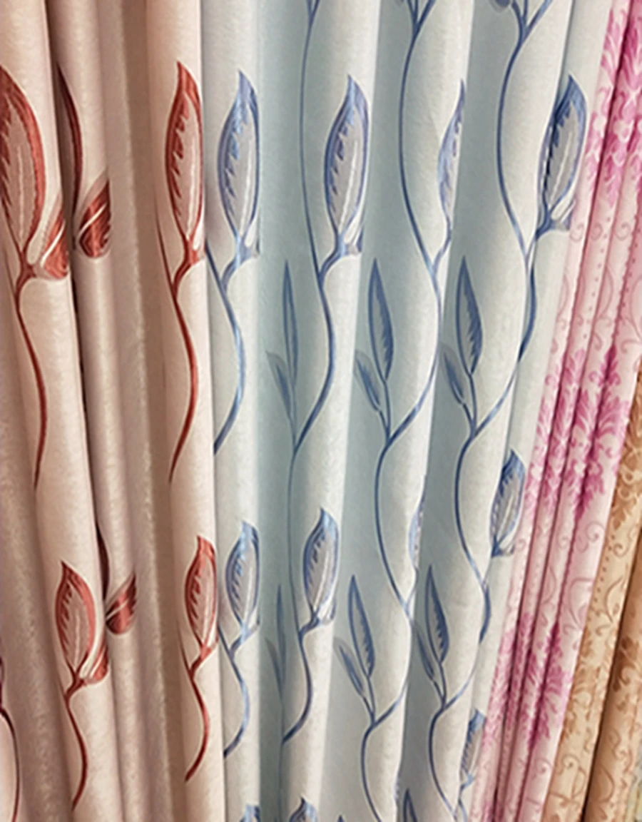 All our website selling by Ready Stock Factory Wholesale Jacquard  Blackout curtain fabric